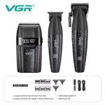 ماشین اصلاح موی سر و صورت شارژی وی جی ار مدل V-640 s3 مجموعه 3 عددی - Image 7