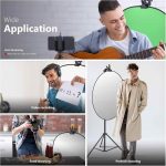 گیره فلزی استودیوی عکس Neewer با پایه نور 5/8 اینچی برای رفلکتور - تصویر 5