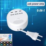 شارژر چند پورته با چندین پورت USB و Type-C برند ZRGAE ZETX-CT005