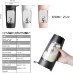 شیکر ورزشی شارژی 650 میلی لیتر EQURA مدل E-001-3 - تصویر 2