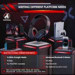 هدست بازی بی‌سیم PH3 برای PS5، PS4، Switch، PC، Mac  برند Awinnasey - تصویر 7