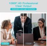 وب کم USB Tomorsi با میکروفون دوگانه، وب کم HD 1080P - Image 5