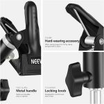 گیره فلزی استودیوی عکس Neewer با پایه نور 5/8 اینچی برای رفلکتور - تصویر 2