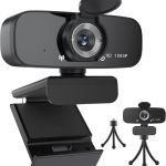 وب کم USB Tomorsi با میکروفون دوگانه، وب کم HD 1080P