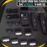ماشین اصلاح موی سر و صورت شارژی وی جی ار مدل V-640 s3 مجموعه 3 عددی - Image 3