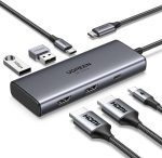هاب  UGREEN مدل Revodok 206 (6 در 1) توان 100 وات دارای پورت 8K