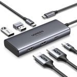 هاب  UGREEN مدل Revodok 206 (6 در 1) توان 100 وات دارای پورت 8K