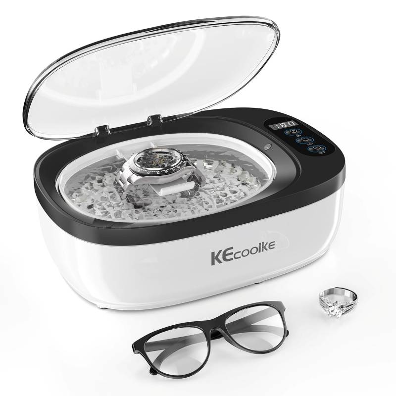 1 دستگاه تمیزکننده اولتراسونیک KECOOLKE با ظرفیت 750 میلیلیتری و تایمر دیجیتال - Image 1