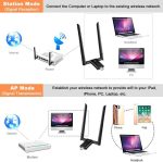 آداپتور وای‌فای ۱۲۰۰ مگابیت بر ثانیه AQOTER وای‌فای 5dBi - Image 7