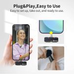 میکروفون یقه ای بی سیم هالی لند مدل LARK C1 Duo for USB-C مشکی - تصویر 9