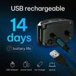 قلاده ضد پارس سگ شارژی برند DogRook | قلاده هوشمند برای آموزش سگ | بدون شوک | بوق و لرزش - سرخابی - تصویر 4