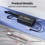شارژر باتری لیتیوم-فسفر 14.6 ولت 10 آمپر Timeusb با قابلیت شارژ سریع - تصویر 5