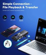 ضبط کننده صدای دیجیتال ۶۴ گیگابایتی NekSide با قابلیت پخش - تصویر 7
