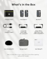 میکروفون یقه ای بی‌سیم دوکاربره هالی لند Hollyland Lark M1 Duo - Image 5