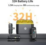 میکروفون یقه ای بی سیم هالی لند مدل LARK C1 Duo for USB-C مشکی - تصویر 6