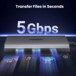 هاب  UGREEN مدل Revodok 206 (6 در 1) توان 100 وات دارای پورت 8K - Image 4