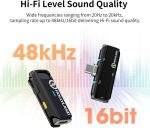 میکروفون یقه ای بی سیم هالی لند مدل LARK C1 Duo for USB-C مشکی - تصویر 5