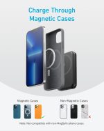 پاور بانک Anker، باتری مغناطیسی 321 (PowerCore Magnetic 5K)، شارژر قابل حمل بی سیم مغناطیسی 5000 میلی آمپر ساعتی - تصویر 4