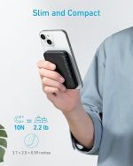 پاور بانک Anker، باتری مغناطیسی 321 (PowerCore Magnetic 5K)، شارژر قابل حمل بی سیم مغناطیسی 5000 میلی آمپر ساعتی - تصویر 6
