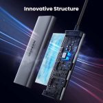 هاب  UGREEN مدل Revodok 206 (6 در 1) توان 100 وات دارای پورت 8K - Image 3