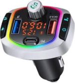 فرستنده بلوتوثی خودرو FM   با چراغ RGB و شارژ سریع QC3.0