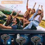 پخش کننده اف ام خودرو فرستنده بلوتوث و شارژر 20W - تصویر 8