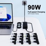 شارژر۹۰ واتی برای لپ‌تاپ‌های HP Lenovo Dell Acer Asus Toshiba Samsung Sony Fujitsu MSI Medion IBM - Image 8