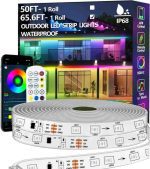 ریسه LED  با کنترل صوتی فضای باز ۶۵.۶ فوتی ضد آب برند HTTPSMP