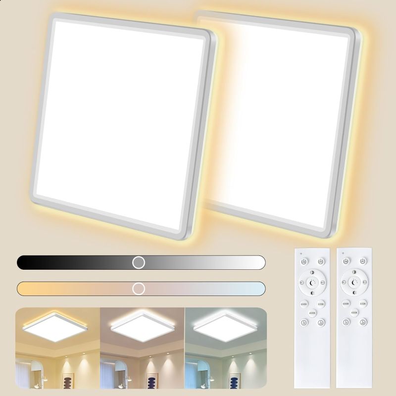 1 چراغ سقفی HABOWN پک دو عددی LED 24 وات 3200 لومن - تصویر 1