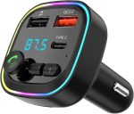 پخش کننده اف ام خودرو فرستنده بلوتوث و شارژر 20W