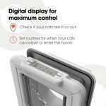 درب تردد سگ و گربه فلپ میکروچیپ الیت CAT MATE مدل 355W با تایمر دیجیتال و نمایشگر LCD - تصویر 10