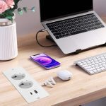 پریز چندراهی توکار رومیزی SKIKHN مدل YS-EU660 - تصویر 6