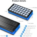 پاوربانک 26800 میلی‌آمپر خورشیدی Pusiou PS-900 - تصویر 6