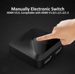 سوئیچ اسپلیتر HDMI دو در یک خروجی - DCSEC 4K 60Hz 2x1/1x2 - Image 4