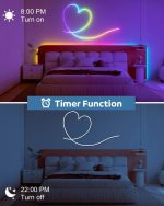 نوار LED نئون فلکسی 15 متری Aclorol RGB IC با کنترل APP، تغییر رنگ ضد آب 24V - Image 5