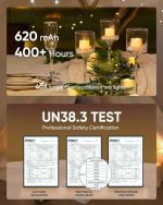 شمع‌ LED بدون شعله تایمردار ۱۲ عددی Homemory کنترل از راه دور - Image 7