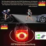 چراغ عقب وجلو دوچرخه شارژی برند Jiraewh مدل LR-06F - تصویر 3