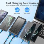 پاوربانک 26800 میلی‌آمپر خورشیدی Pusiou PS-900 - تصویر 5