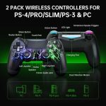 دسته بازی بی‌سیم mone برای PS4/PS4 Pro/PS4 Slim و PC - Image 3