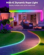 نوار LED نئون فلکسی 15 متری Aclorol RGB IC با کنترل APP، تغییر رنگ ضد آب 24V - Image 4
