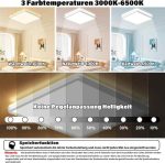 چراغ سقفی HABOWN پک دو عددی LED 24 وات 3200 لومن - تصویر 5