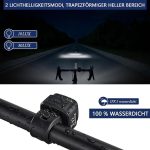 چراغ عقب وجلو دوچرخه شارژی برند Jiraewh مدل LR-06F - تصویر 2
