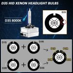 لامپ زنون HID مدل TECTICO D3S 35W، 8000K، 12V - تصویر 2