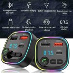 پخش کننده اف ام خودرو فرستنده بلوتوث و شارژر 20W - تصویر 6