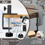 ذره‌بین چراغ دار رو میزی VEEMAGNI سایز  12X 5 اینچی با نور و پایه - تصویر 3