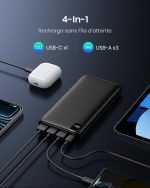 پاور بانک  Riapow 26800mAh , شارژر سریع 3.0A USB C - Image 5