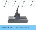 باتری جارو شارژی دایسون Dyson برند LONG FIT مدل V8 ، ۶۵۰۰ میلی‌آمپر ساعت 21.6V - تصویر 10