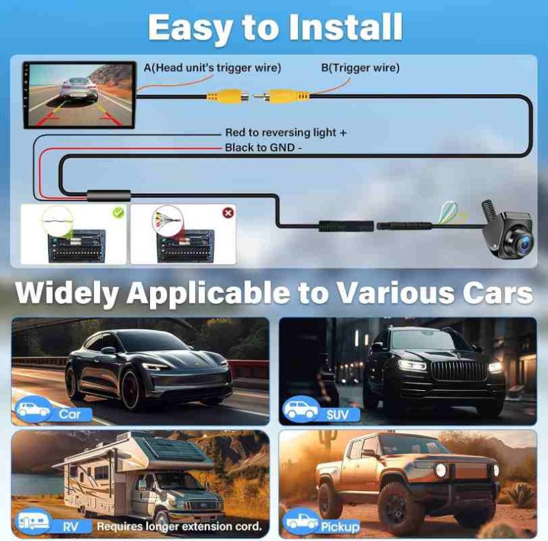 دوربین دید عقب AHD 1080p برند Vtopek - Image 8