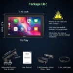 مانیتور 7 اینچی داشبورد Essgoo بلوتوثی دارای کارپلی - تصویر 2