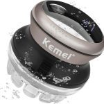 ماشین اصلاح موی حرفه‌ای  KEMEI  مدل KM-887 برای آقایان نقره‌ای